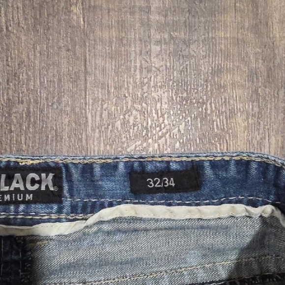 Buckle Black 32x34 Men's Low Rise Slim Straight Blue Jeans Distressed - Picture 3 of 9